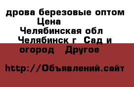 дрова березовые оптом › Цена ­ 30 000 - Челябинская обл., Челябинск г. Сад и огород » Другое   